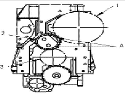 圖3 C-9型柴油機正時(shí)齒輪機構
